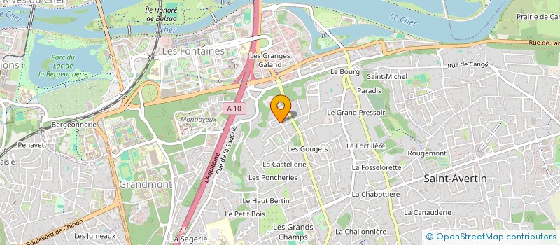 localisation de l'entreprise MONSIEUR LOUIS GOLLIOT  SAINT-AVERTIN