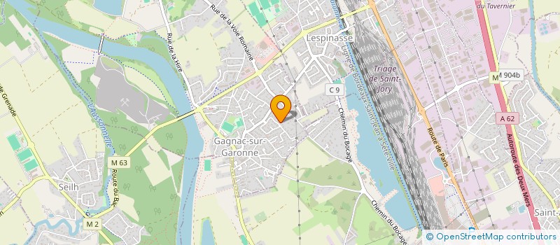 localisation de l'entreprise MONSIEUR LOUIS GOMBAUD  GAGNAC-SUR-GARONNE