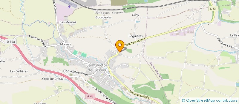 localisation de l'entreprise MONSIEUR LOUIS GONCALVES  SAINT-VICTOR-DE-CESSIEU