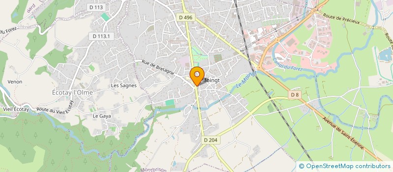 localisation de l'entreprise MONSIEUR LOUIS GORAND  MONTBRISON