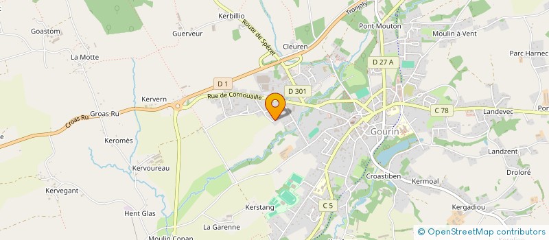 localisation de l'entreprise MONSIEUR LOUIS GOUIFFES à ROUDOUALLEC