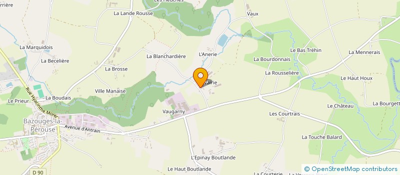 localisation de l'entreprise MONSIEUR LOUIS GOUSSE  BAZOUGES-LA-PEROUSE