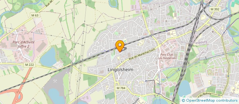 localisation de l'entreprise MONSIEUR LOUIS GRADIT  LINGOLSHEIM