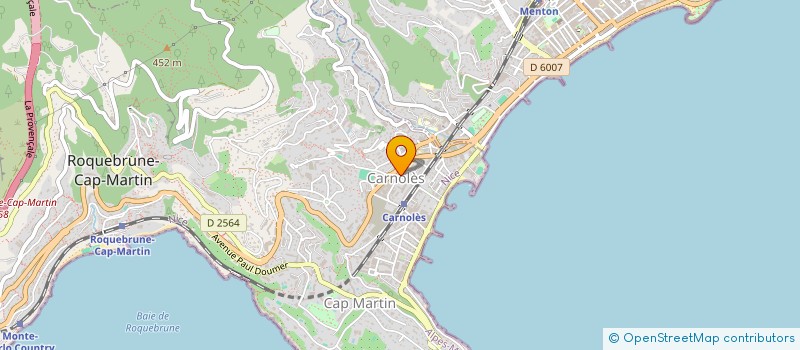 localisation de l'entreprise MONSIEUR LOUIS GRANGIE à ROQUEBRUNE-CAP-MARTIN