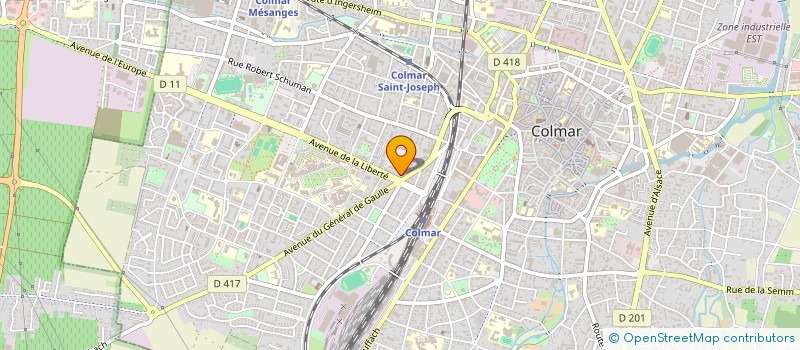 localisation de l'entreprise MONSIEUR LOUIS GREGOIRE SAINTE MARIE  COLMAR