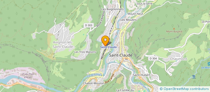 localisation de l'entreprise MONSIEUR LOUIS GRENARD à SAINT-CLAUDE