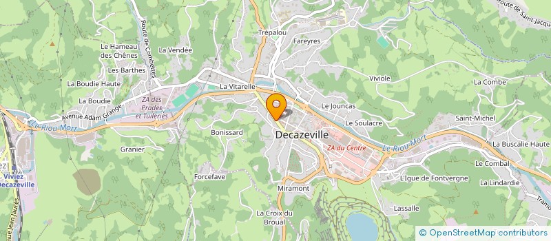 localisation de l'entreprise MONSIEUR LOUIS GRIVOT à DECAZEVILLE