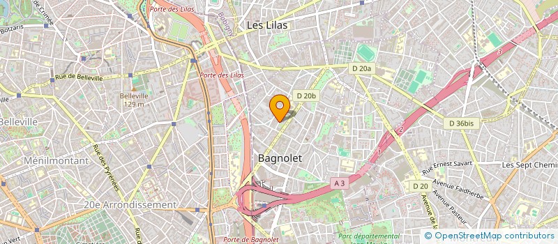 localisation de l'entreprise MONSIEUR LOUIS GRUNFELD à BAGNOLET