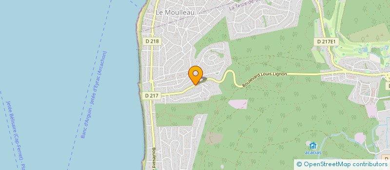 localisation de l'entreprise MONSIEUR LOUIS GUBBIOTTI  LA TESTE-DE-BUCH