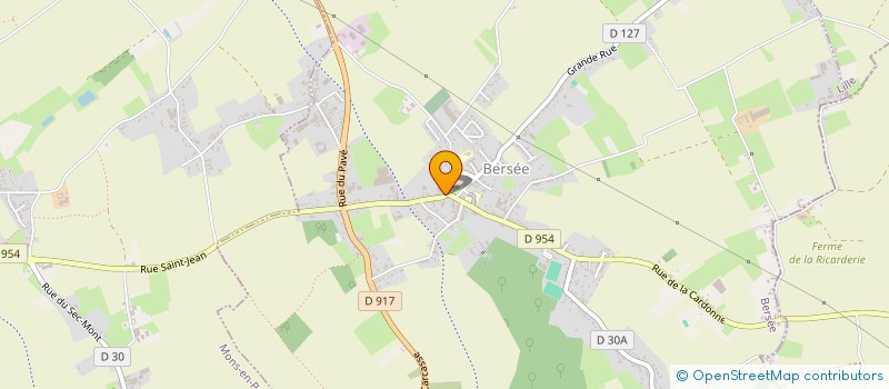 localisation de l'entreprise MONSIEUR LOUIS GUERBAU  BERSEE