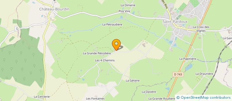 localisation de l'entreprise MONSIEUR LOUIS GUERIN à SAINT-PARDOUX-SOUTIERS