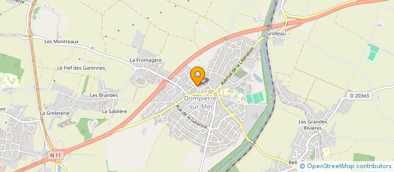 localisation de l'entreprise MONSIEUR LOUIS GUILLAUME  DOMPIERRE-SUR-MER