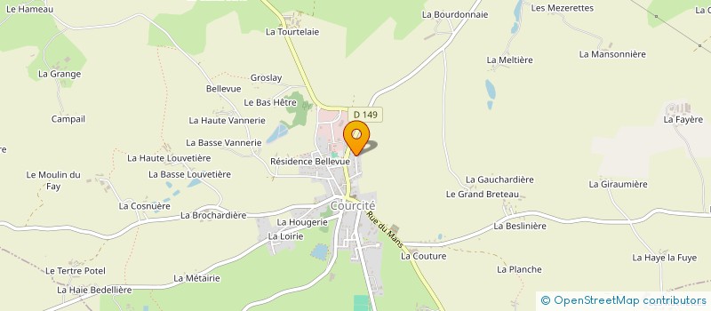localisation de l'entreprise MONSIEUR LOUIS GUITTET à COURCITE