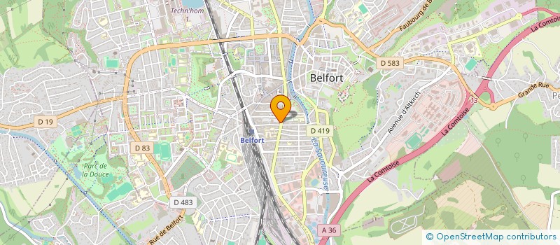 localisation de l'entreprise MONSIEUR LOUIS GYURAN à BELFORT