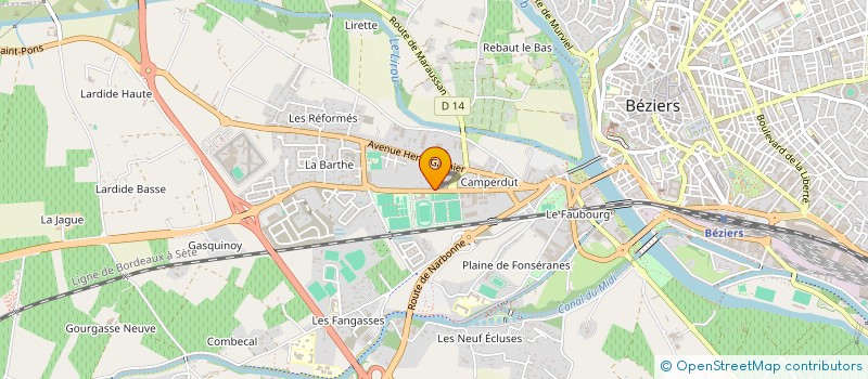 localisation de l'entreprise MONSIEUR LOUIS HAFFNER à BEZIERS