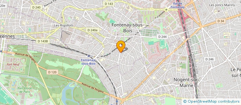 localisation de l'entreprise MONSIEUR LOUIS HART-DAVIS à FONTENAY-SOUS-BOIS