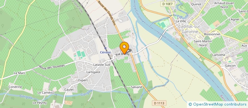 localisation de l'entreprise MONSIEUR LOUIS HENNEGRAVE  CERONS