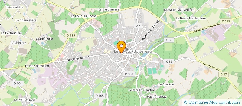 localisation de l'entreprise MONSIEUR LOUIS-HENRI KEATES-AUGER  LE LOROUX-BOTTEREAU