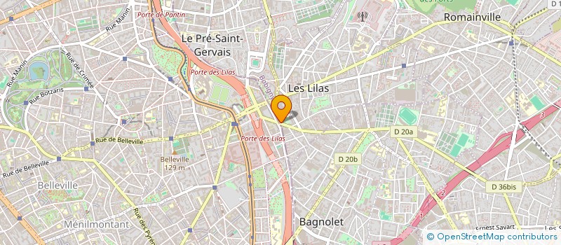 localisation de l'entreprise MONSIEUR LOUIS HENRION à LES LILAS