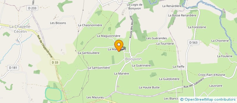 localisation de l'entreprise MONSIEUR LOUIS HOREL à LA BLOUTIERE