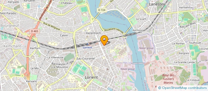 localisation de l'entreprise MONSIEUR LOUIS HOUDARD  LORIENT