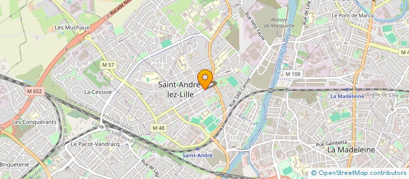 localisation de l'entreprise MONSIEUR LOUIS HOUZE DE L'AULNOIT à SAINT-ANDRE-LEZ-LILLE