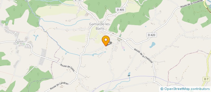 localisation de l'entreprise MONSIEUR LOUIS HUBERT  GAMARDE-LES-BAINS