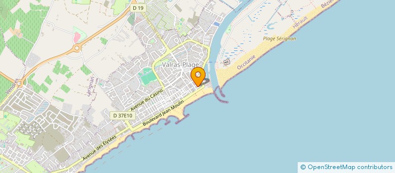 localisation de l'entreprise MONSIEUR LOUIS HUC  VALRAS-PLAGE