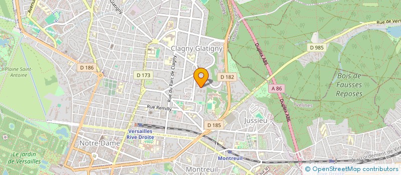 localisation de l'entreprise MONSIEUR LOUIS HUCHET à VERSAILLES