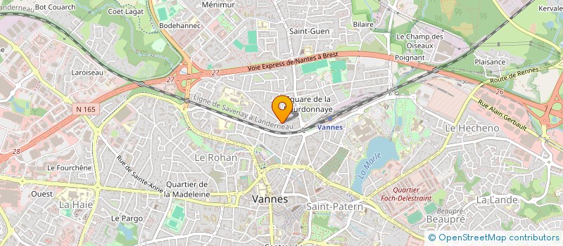localisation de l'entreprise MONSIEUR LOUIS HUGE à VANNES