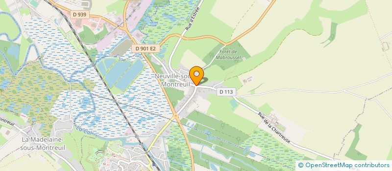 localisation de l'entreprise MONSIEUR LOUIS HUIBAN  NEUVILLE-SOUS-MONTREUIL