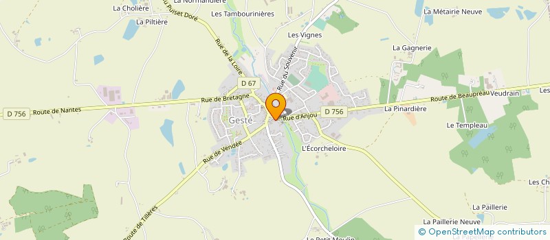 localisation de l'entreprise MONSIEUR LOUIS HUMEAU à MONTREVAULT-SUR-EVRE