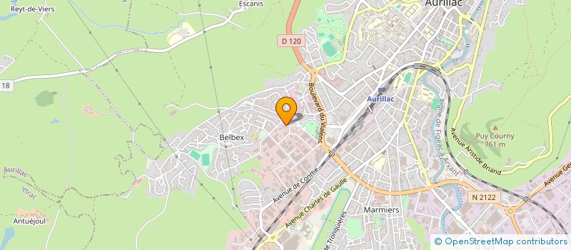 localisation de l'entreprise MONSIEUR LOUIS IMAD à AURILLAC
