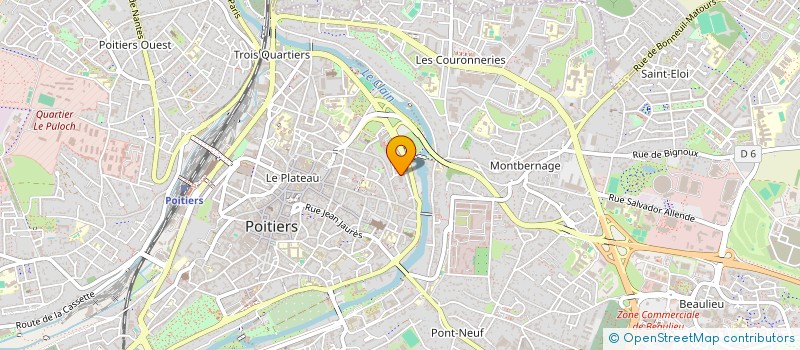 localisation de l'entreprise MONSIEUR LOUIS INGRAND à POITIERS
