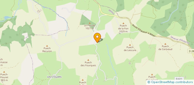 localisation de l'entreprise MONSIEUR LOUIS IZARD  VEZINS-DE-LEVEZOU