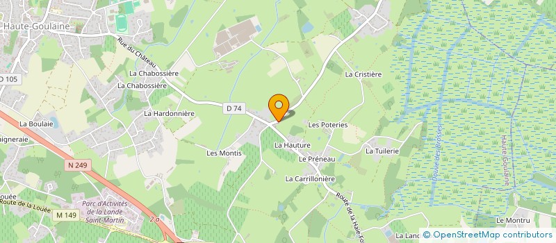 localisation de l'entreprise MONSIEUR LOUIS JACOPY  HAUTE-GOULAINE