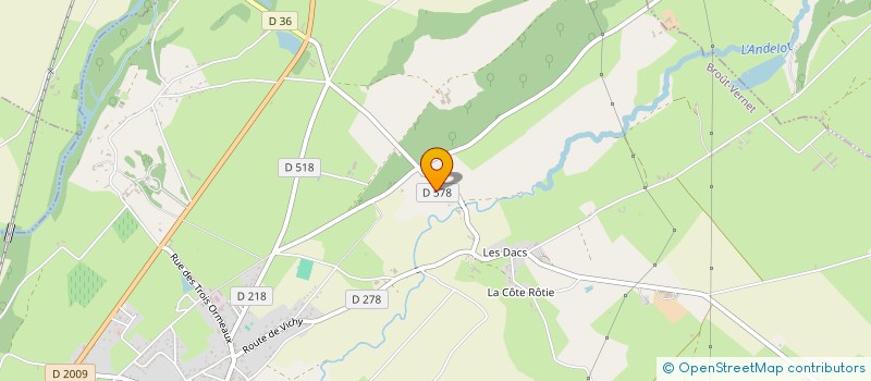 localisation de l'entreprise MONSIEUR LOUIS JAFFUEL  BROUT-VERNET