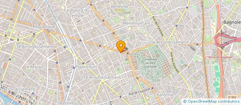 localisation de l'entreprise MONSIEUR LOUIS JAMMES  PARIS