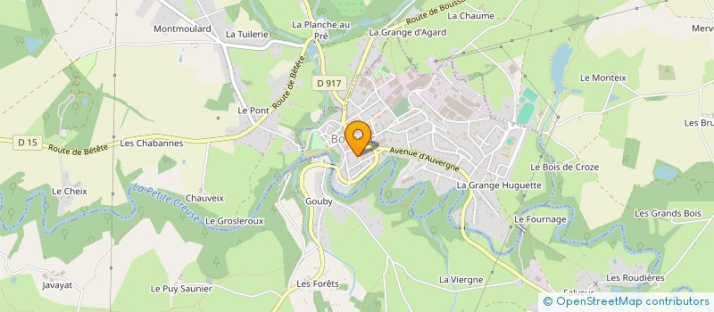 localisation de l'entreprise MONSIEUR LOUIS JANNET à BOUSSAC