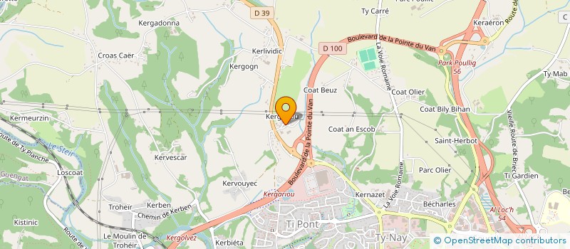 localisation de l'entreprise MONSIEUR LOUIS JEANNES à QUIMPER