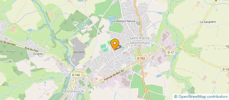 localisation de l'entreprise MONSIEUR LOUIS JOLLY à MONTREVAULT-SUR-EVRE