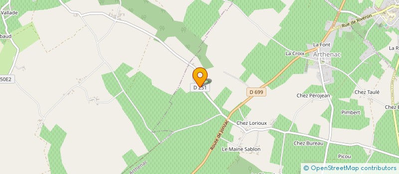 localisation de l'entreprise MONSIEUR LOUIS JOLY  ARTHENAC