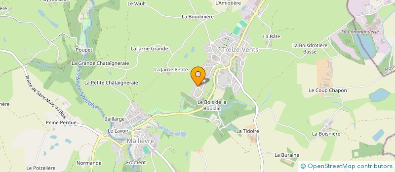 localisation de l'entreprise MONSIEUR LOUIS JOSEPH HURTEAU  TREIZE-VENTS