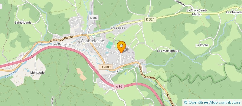 localisation de l'entreprise MONSIEUR LOUIS JOUSSERAND  CHABRELOCHE