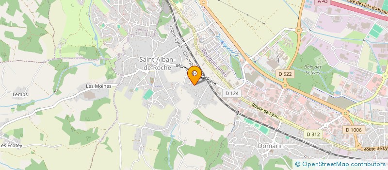 localisation de l'entreprise MONSIEUR LOUIS JULLIEN  SAINT-ALBAN-DE-ROCHE