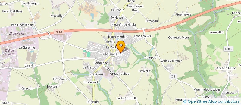 localisation de l'entreprise MONSIEUR LOUIS KERBRAT  PLOUEDERN