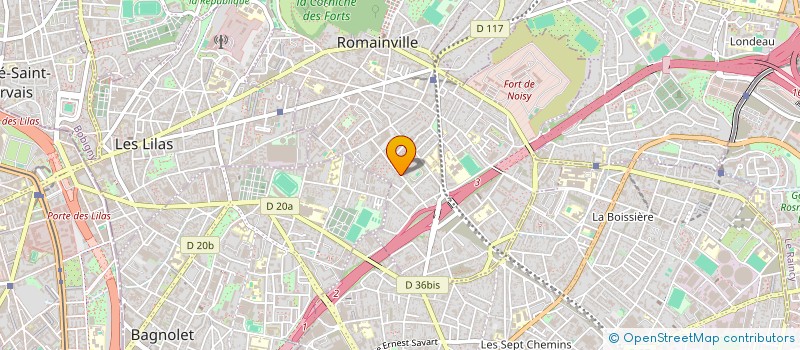 localisation de l'entreprise MONSIEUR LOUIS LA FAY à ROMAINVILLE