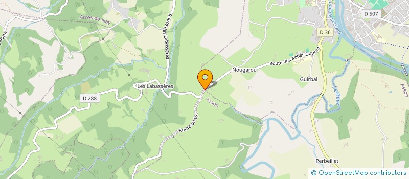 localisation de l'entreprise MONSIEUR LOUIS LACAZE  BRUGES-CAPBIS-MIFAGET