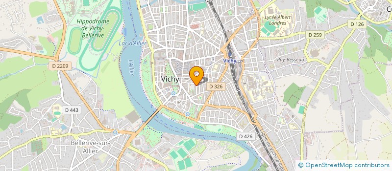 localisation de l'entreprise MONSIEUR LOUIS LACOUR à VICHY