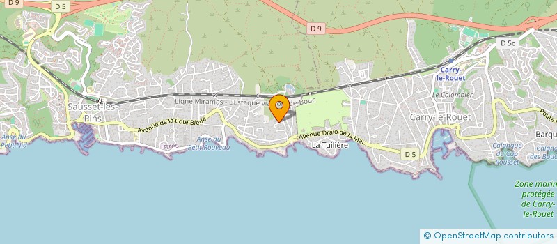 localisation de l'entreprise MONSIEUR LOUIS LACROIX  SAUSSET-LES-PINS